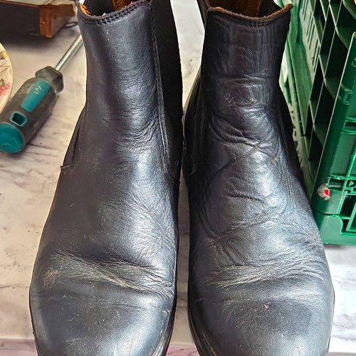 Regent black leather ankle - leather,