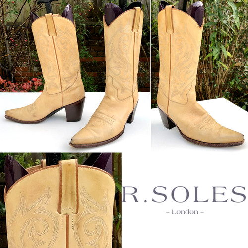 Vintage cowboy boots soles - vintage,