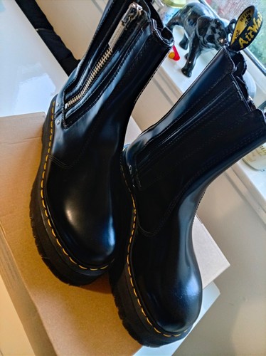 Martens black leather - black,